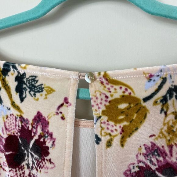 #139 FREE PEOPLE babe floral velvet bodysuit - Picture 10 of 14